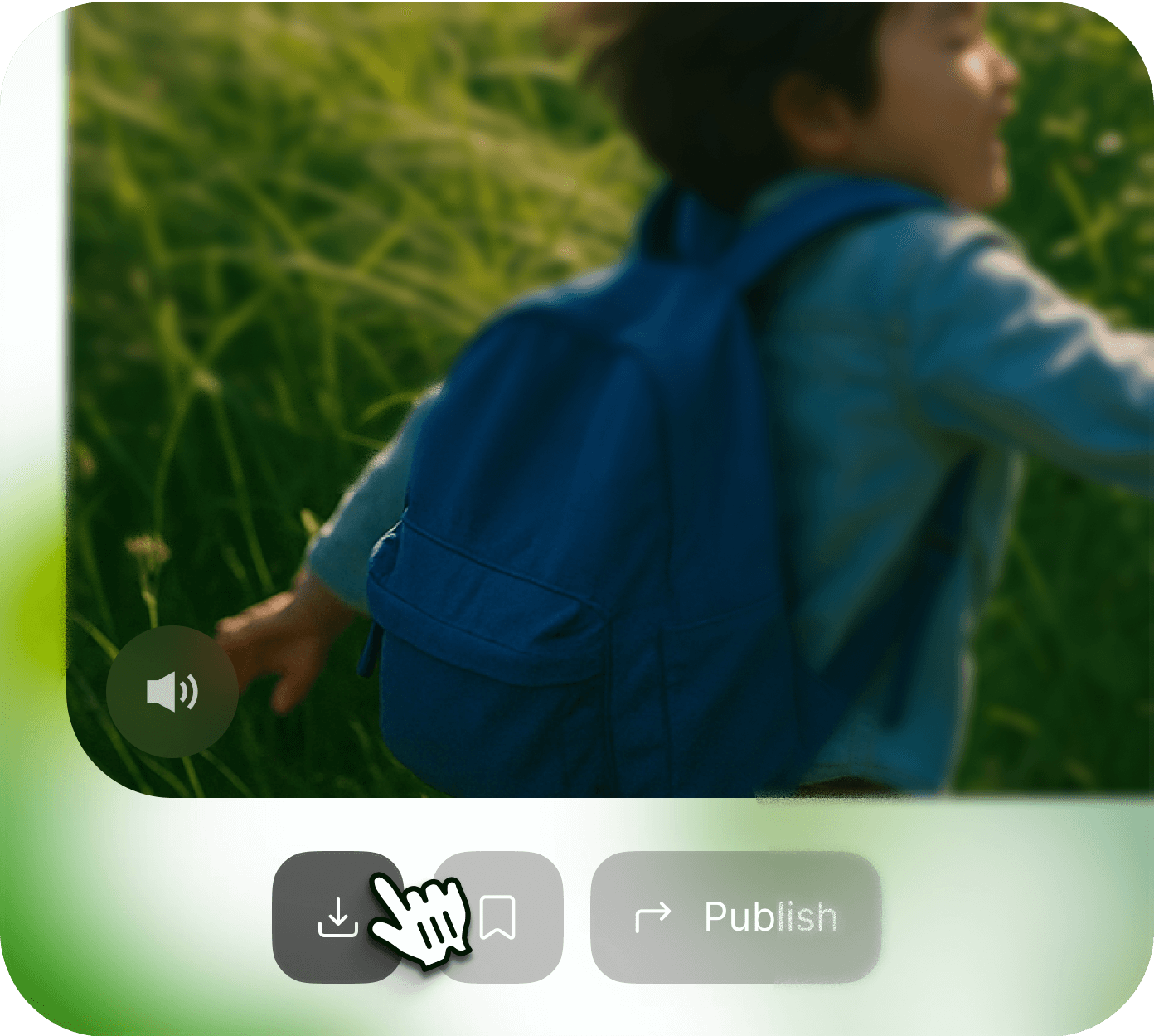 Using an image reference in Veo 3.1 AI video generator to guide motion and framing, showing a child running through a wildflower field.