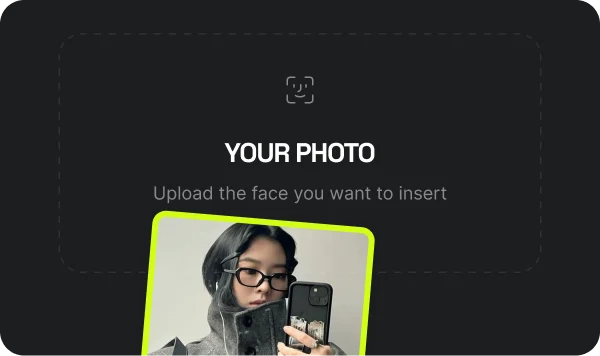 Upload Your Source Face: Select and upload a clear photo of the face you want to use as a source face.