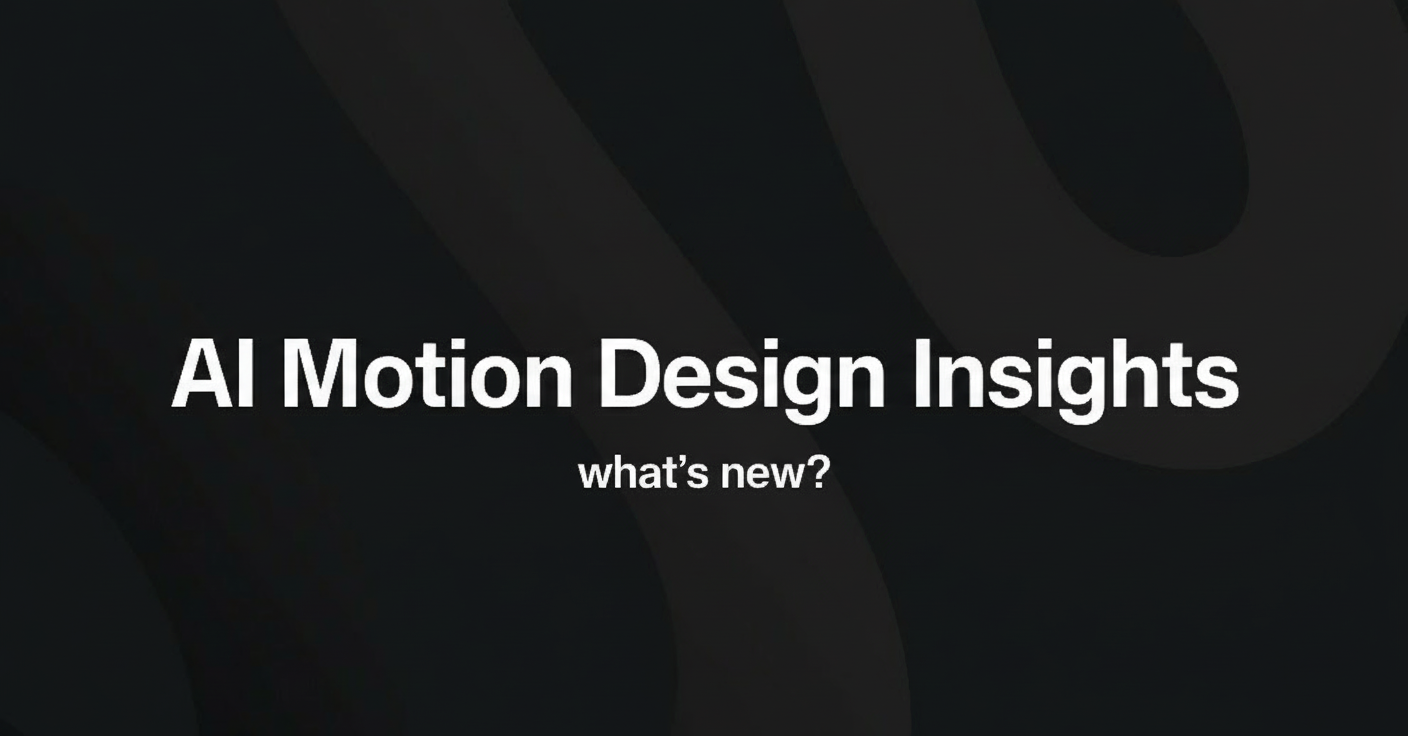 What's New in GenAI: AI Motion Design Meets CodeGen Video Generation