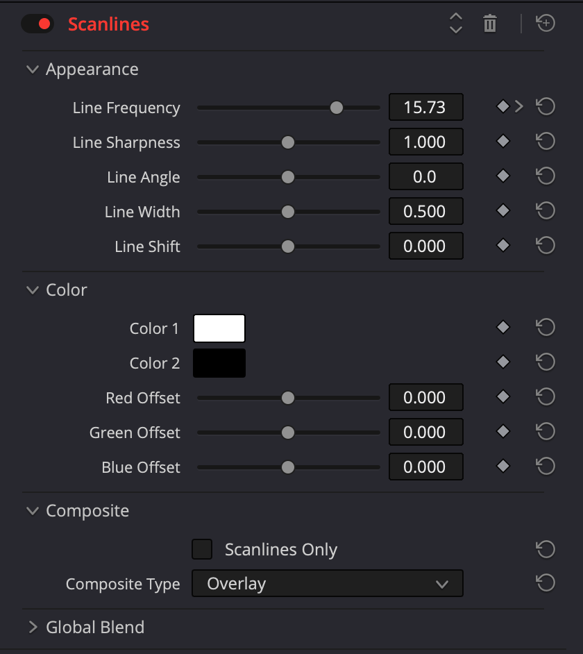 image scanlines