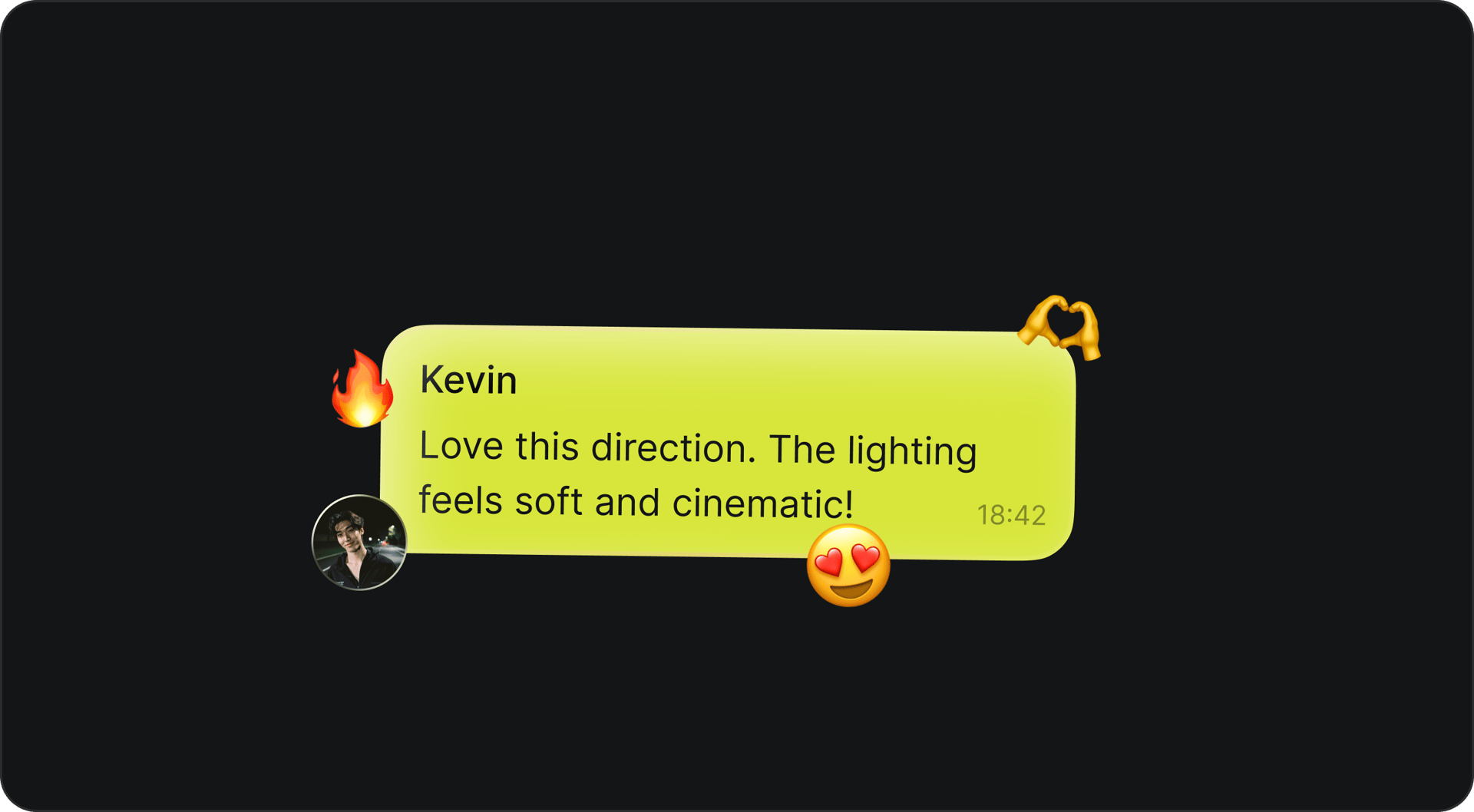 Chat and comment inside the project