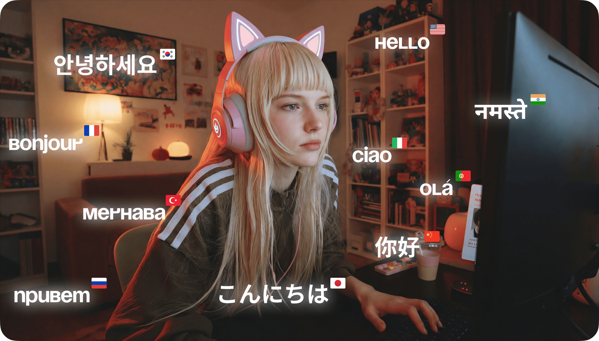 BUILT-IN VOICE & TRANSLATION