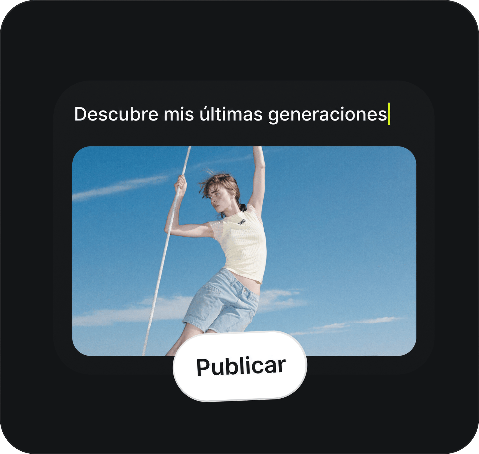 Publicar en la comunidad: Comparte tu trabajo terminado en el feed, recibe comentarios y deja que otros descubran tus creaciones