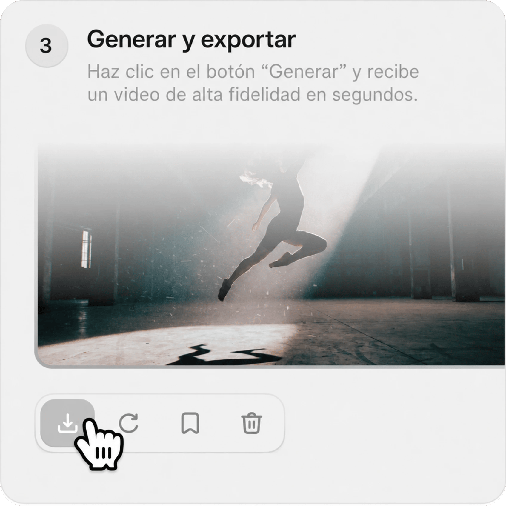 Genera con Gemini Omni Flash: Haz clic en el botón "Generar" y recibe un video de alta fidelidad en segundos.