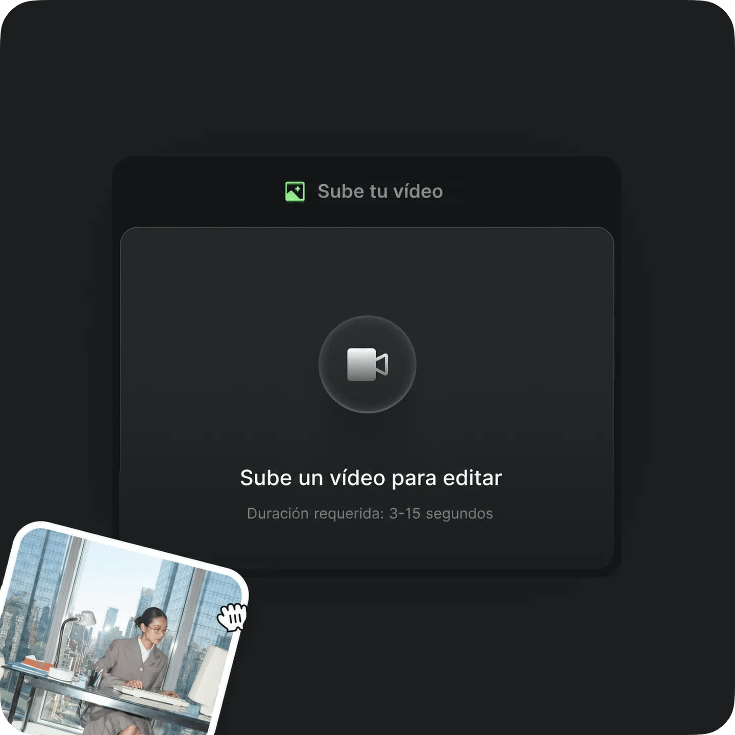 Sube tu video.