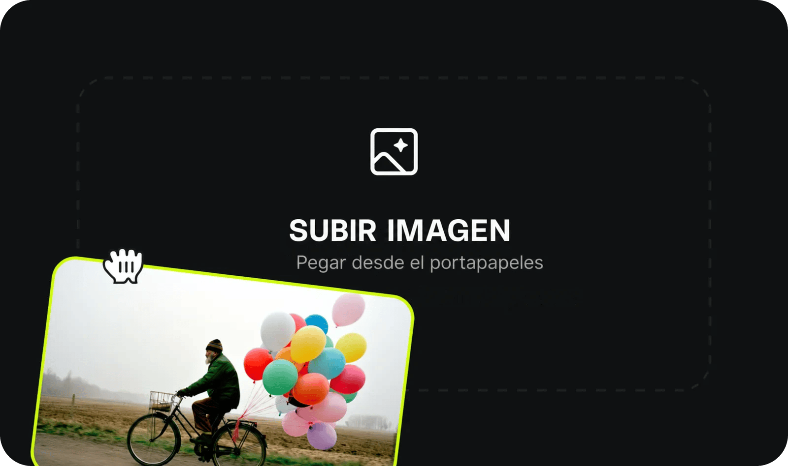 SUBE TU IMAGEN: PNG, JPG o pega desde el portapapeles. Nos enfocamos en mantener tu sujeto exactamente como era