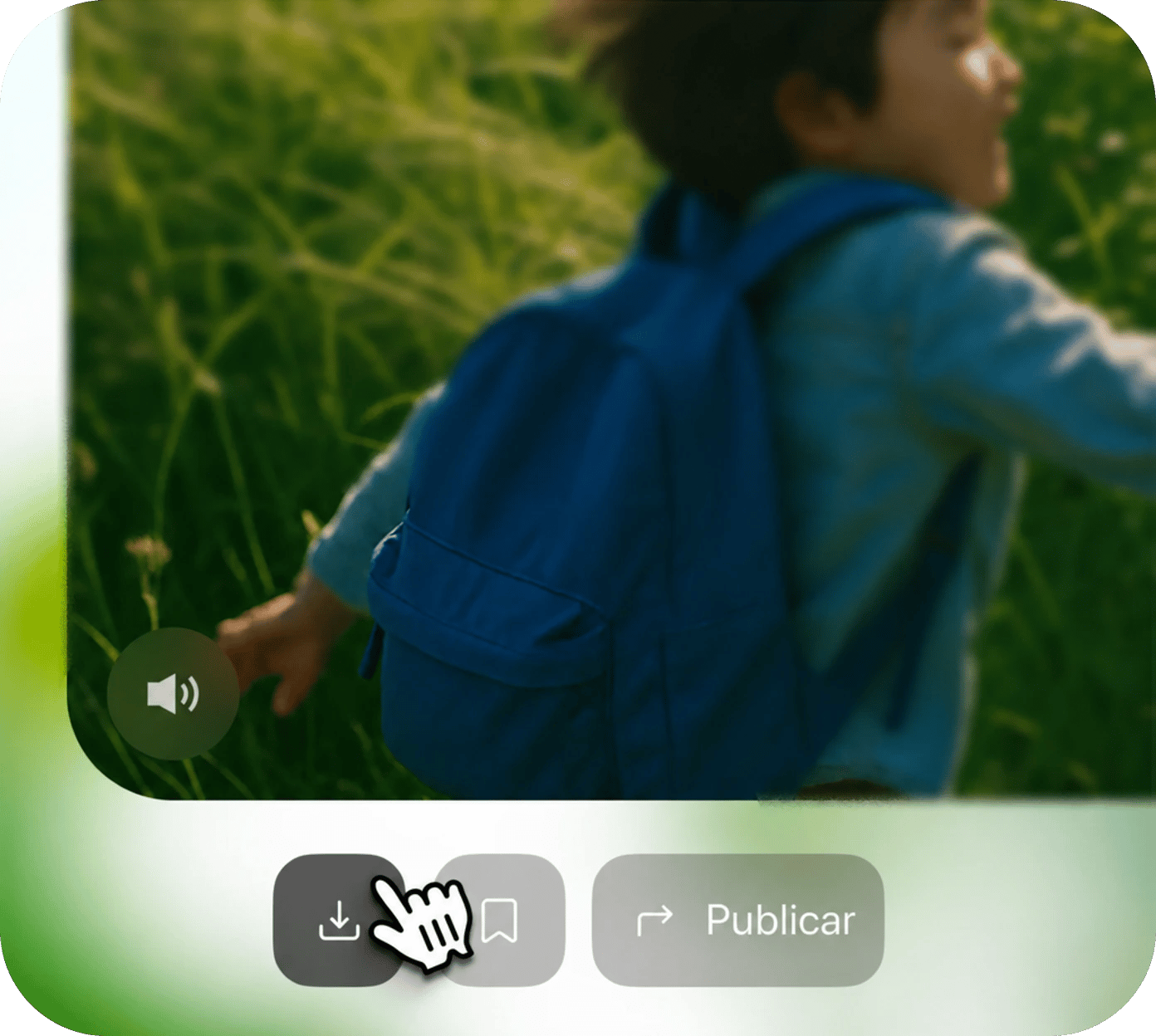 Usando una imagen de referencia en el generador de video con IA Sora 2 para guiar el movimiento y el encuadre, mostrando a un niño corriendo por un campo de flores silvestres.