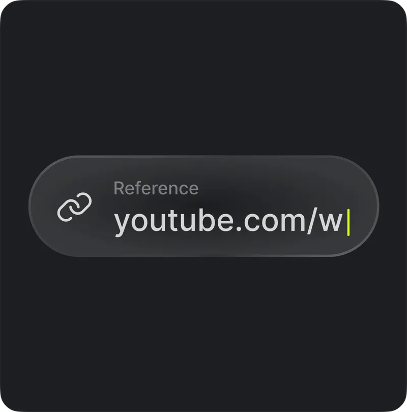 Add a video reference to Faceless Studio
