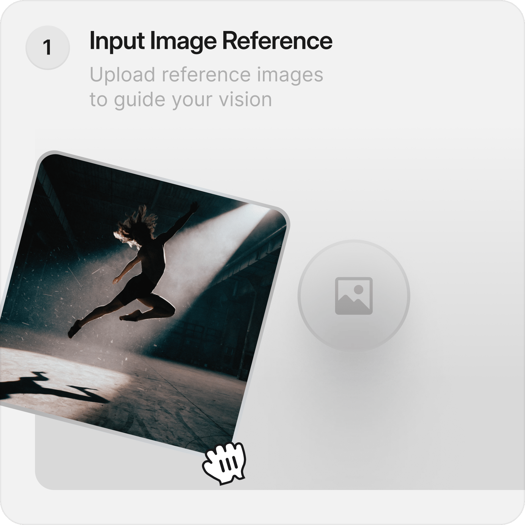 Input Image Reference: Upload reference images to guide your vision