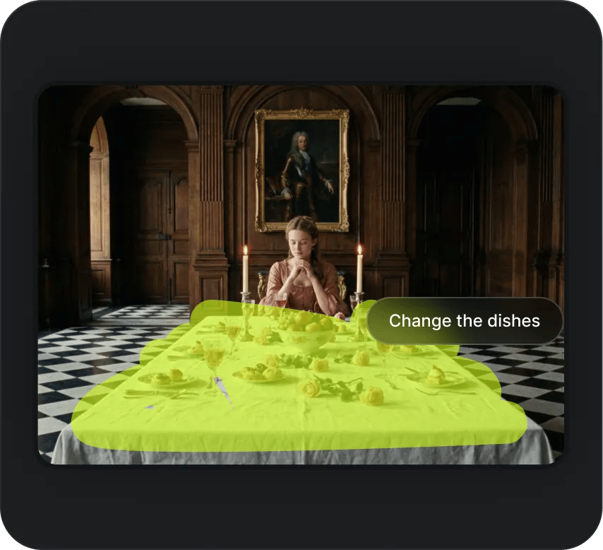 Brush & Prompt: Use the smart brush to highlight the area you want to change, then simply type what you want to edit