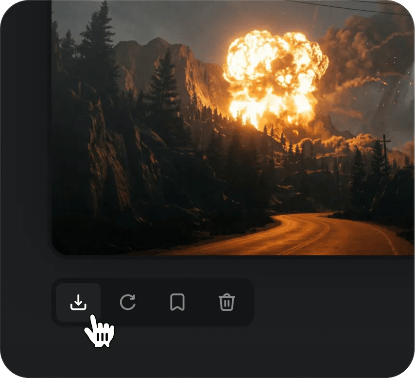 Generate with Grok: Click "Generate" button and Receive high-fidelity video in seconds.