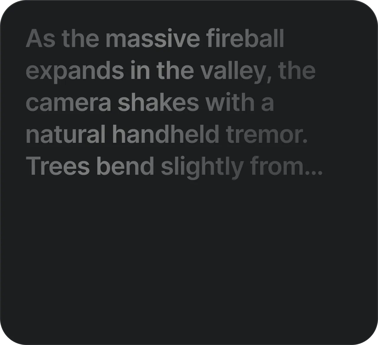 WRITE THE PROMPT: Use natural language to describe desired scenario and sounds