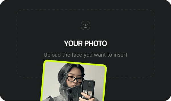 Upload Your Source Face: Select and upload a clear photo of the face you want to use as a source face.