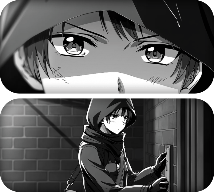 Storyboarding: Use the prompt to rapidly visualise scene rhythm, camera angles, and action beats.