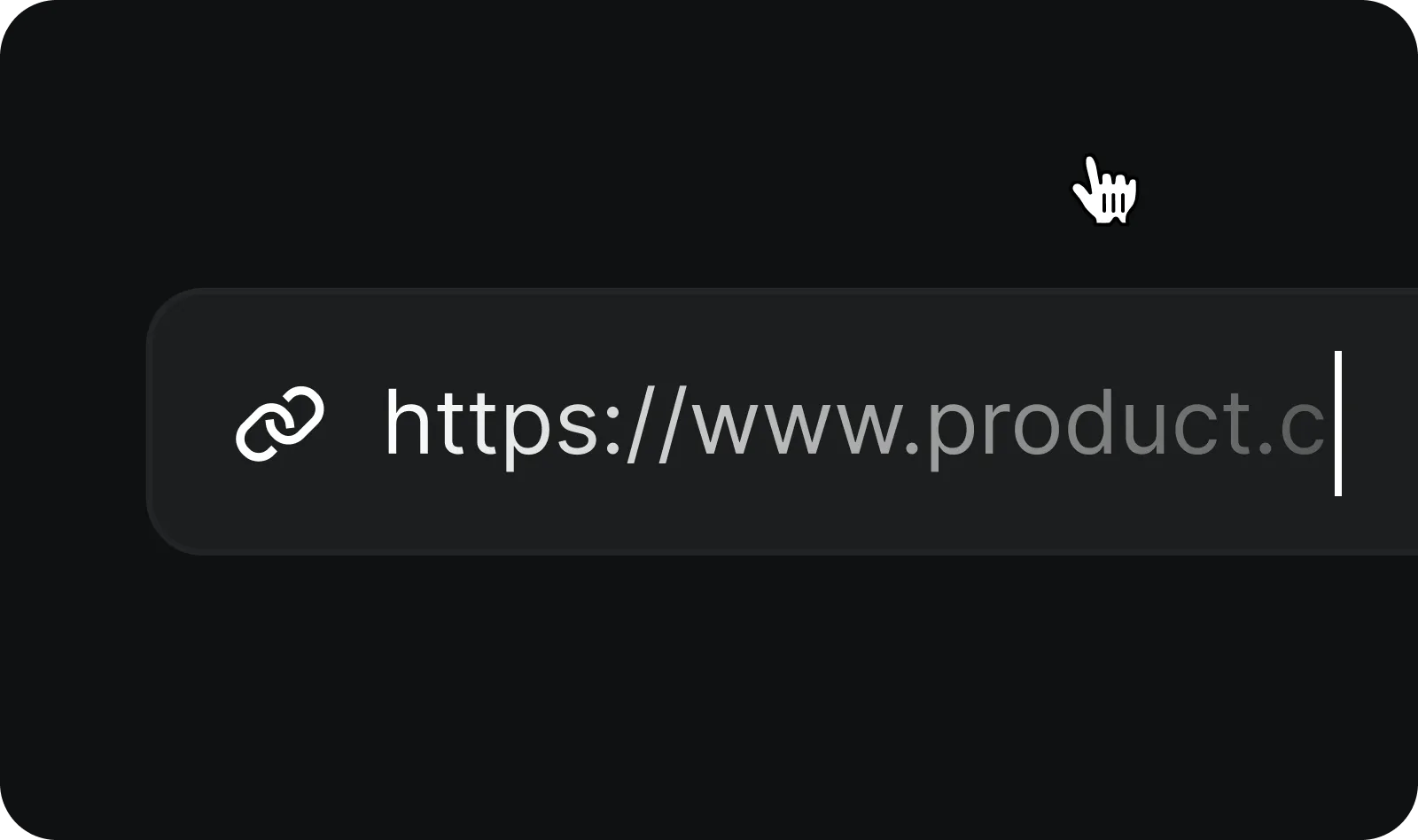 Add Your Product Link: Paste the URL to your product page. Our AI will automatically scan and extract all your product images, descriptions, logo, and brand colors.