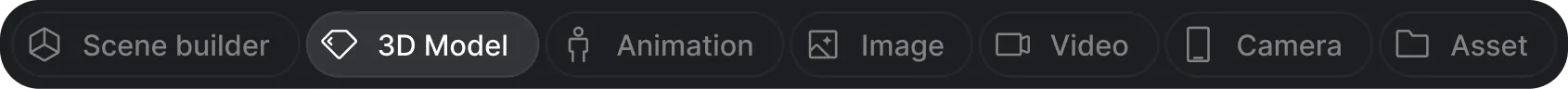 Higgsfield composer media tabs