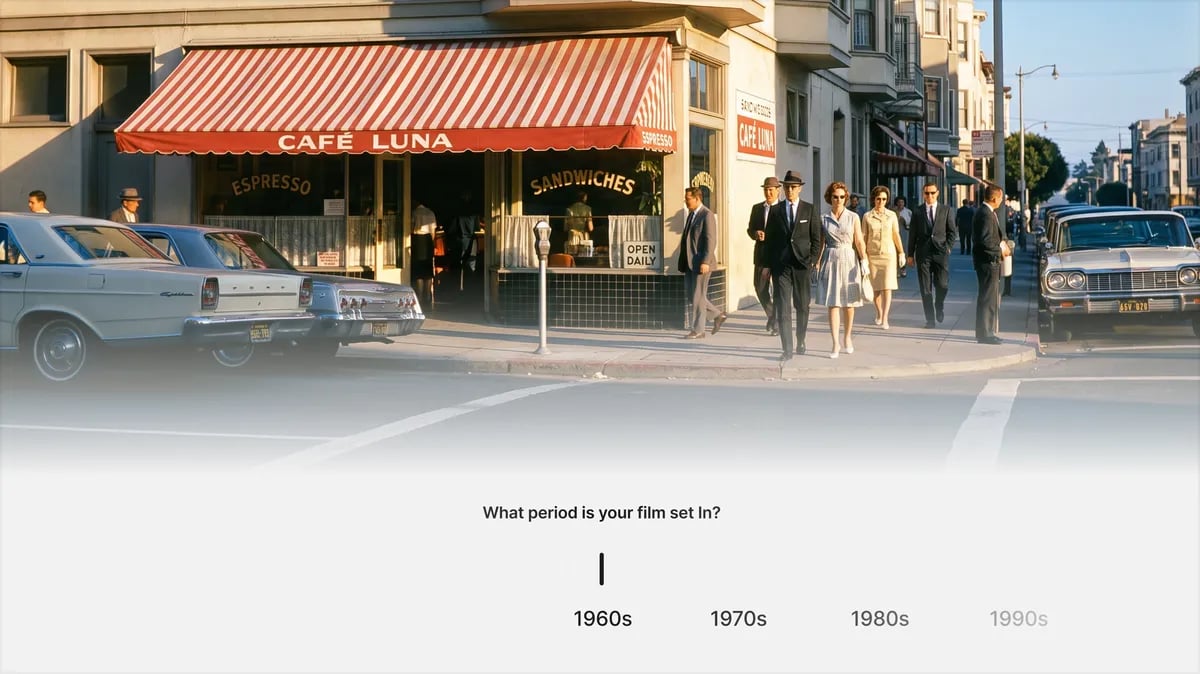 Shoot in any decade you want