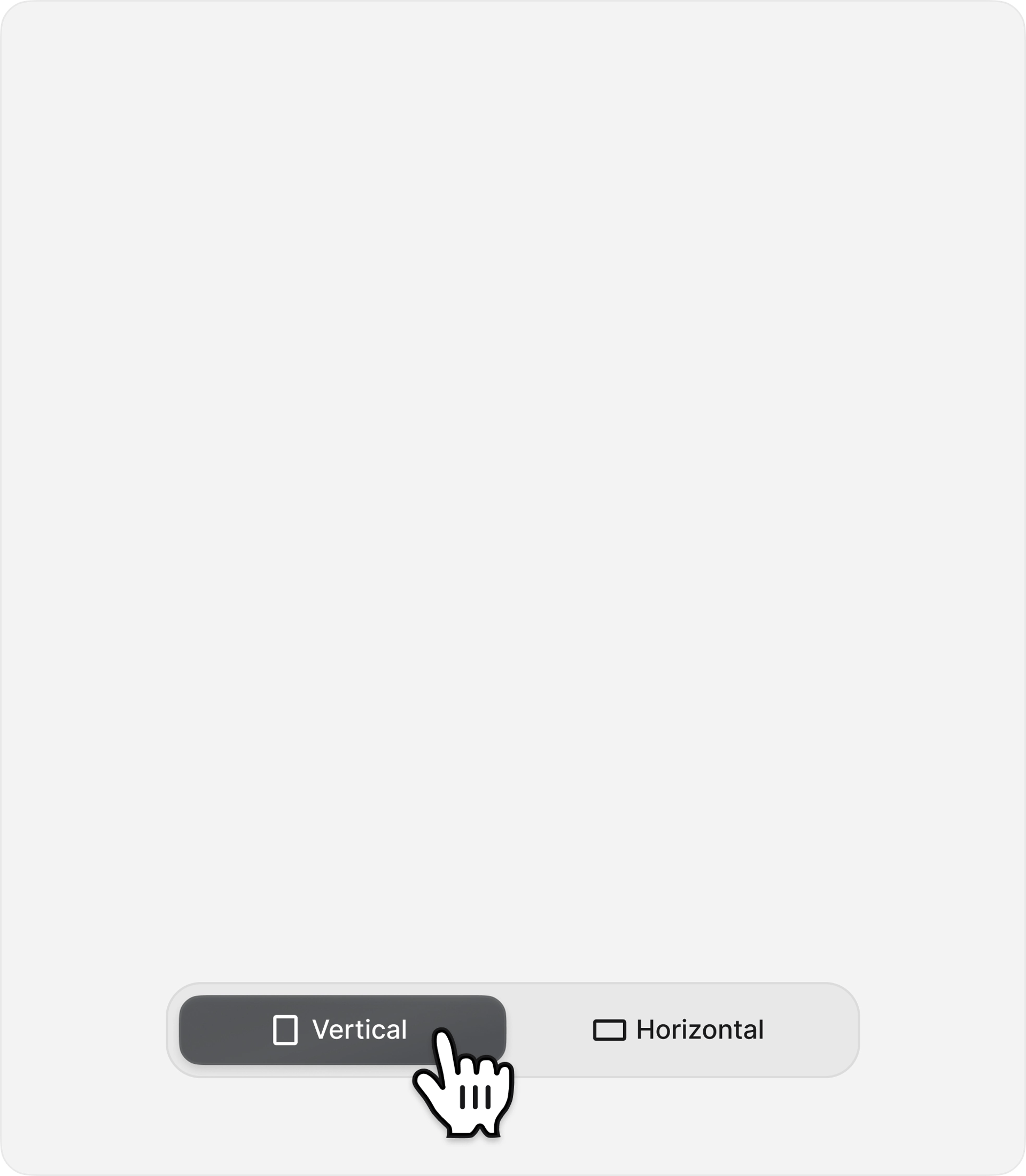 Vertical or wide format preview