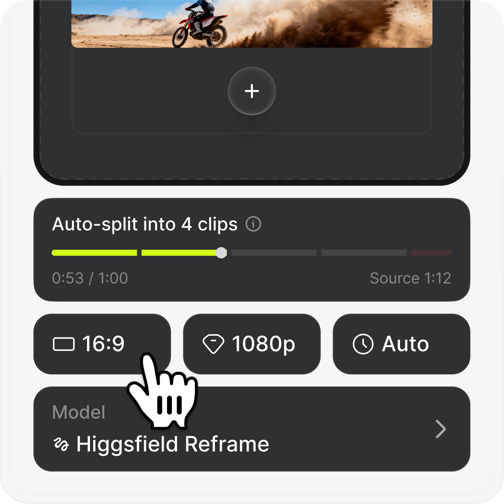 Pick an aspect ratio preview
