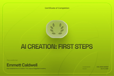 Course certificate